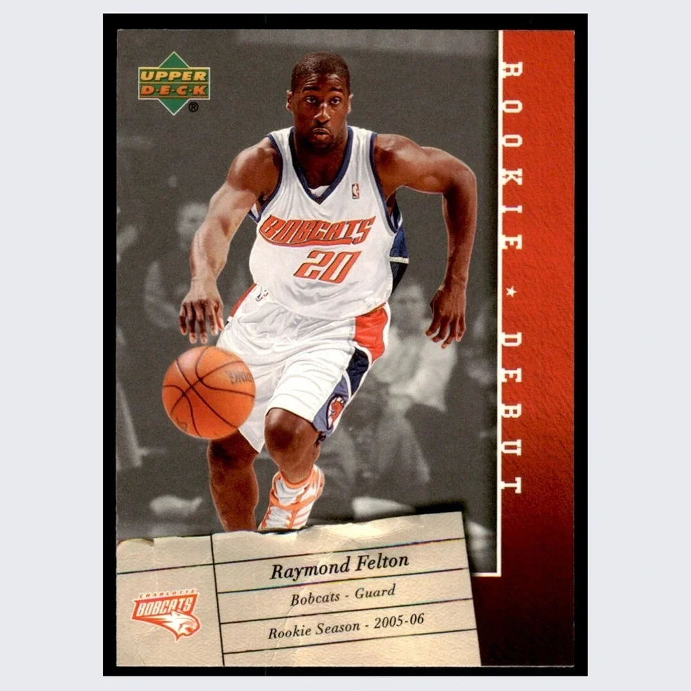 Charlotte Bobcats Vintage Y2K Raymond Felton Reebok Basketball Jersey